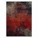 Alfombra de lana OMEGA TOGO abstracción 200x300 Rojo