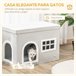 Casa Plegable Gato PawHut D30-471 Multicolor