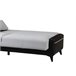 Sofá cama 3 plazas de tela DENVER  Negro/ Gris