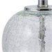 Lámpara de sobremesa BRAM cristal Blanco/ Plateado