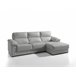 Chaise Longue Piel WILLY  Gris
