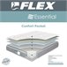 Colchón FLEX® CONFORT POCKET de Muelle Ensacado PP® 105x200 Blanco