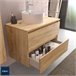 Mueble de baño Bequia | Lavabo sobre encimera Marron
