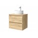 Mueble de baño Bequia | Lavabo sobre encimera Marron
