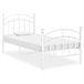 Estructura de cama de metal 100x200 Blanco