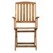 Set 2 sillas de exterior Navis de madera natural Madera