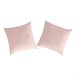 2 Fundas de almohada de algodón CASUAL 80x80 Rosa Talco