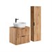 Conjunto mueble lavabo individual y columna Adriel 46 Madera