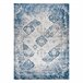 Alfombra lavable ANDRE 1819C Rosetón vintage 80x150 Azul