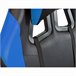 Silla gaming ergonómica con respaldo reclinable Azul/ Negro