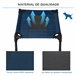 Cama Elevada para Mascotas PawHut D1-0237 Azul/ Negro