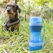 Botella con Depósito de Agua y Comida para Mascotas 2 en 1 IG816711 Azul