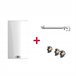 Caldera de condensación, Ariston, HS Premium 30 + Kit de tres grifos + Kit salida de humos, Clase Energetica A Blanco Lacado