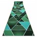 Alfombra antideslizante TRÓJKĄTY triángulos 57x220 Verde