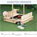 Arenero Infantil Outsunny 343-029 Madera