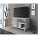 Mueble TV para Salón - 95 x 40 x 57 cm - Color Blanco/Roble Blanco Mate/ Sahara