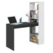 Mesa de escritorio con estantería Duplo 120x53 Roble