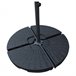 Base de sombrilla - Lote de 4 losas redondas rellenables SAINT MALO Negro