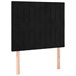 Cama box spring colchón y LED terciopelo - Rayas verticales 100x200 Negro