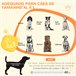 Jaula para Perros Acero PawHut, mascotas - accesorios para perros Negro
