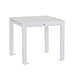 Mesa de jardín extensible de aluminio Lipari 82x82 Blanco