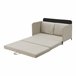 Sofá cama Soini plegable diseño 2 en 1 espuma textil metal Beige