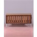 Sofá industrial en madera y tapizado en algodón - Daneu Marron