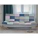 Sofá cama de tela MARIE estampado multicolor Estampado