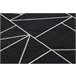Alfombra de cuerda sisal FLOORLUX 20605 Triángulos 160x230 Negro