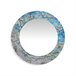 Espejo artesanal redondo Mar 90x90 Gris Azul