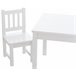 Set infantil Mides de mesa y dos sillas 56x52 Blanco
