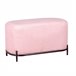 Reposapiés de 2 plazas para el sofá de diseño minimalista - Clair Rosa