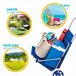 Tumbona carrito de playa plegable 2 en 1 Aktive Beach Azul