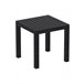 Pequeña mesa auxiliar para interiores y exteriores plástico 45x45 Negro