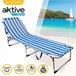 Tumbona plegable de aluminio 3 posiciones Aktive Beach Azul