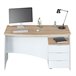 Mesa de escritorio Stil Buc 3 cajones 136x67 Blanco