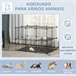 Valla para Mascotas PawHut D51-216 Negro