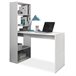 Mesa de escritorio con estantería Duplo 120x53 Blanco