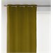 Cortina de terciopelo con ojales madera 140x270 cm - la unidad - Verde Oscuro