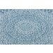Alfombra de cuerda sisal LOFT 21207 Rosetón Circulo Boho 160x160 Azul