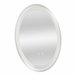 Espejo de pared con LED Maratea para baño antivaho redondo 80x3 Plata