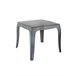Pequeña mesa auxiliar para interiores y exteriores plástico 51x51 Negro