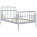 Estructura de cama extensible de metal 130x200 Gris