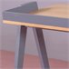 Mesa de escritorio minimalista de madera - Pop 123x53 Gris
