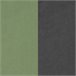 Cojín reversible de tumbona 57x38 Verde Oscuro