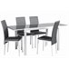 Conjunto mesa extensible y 4 sillas ASSYA Negro