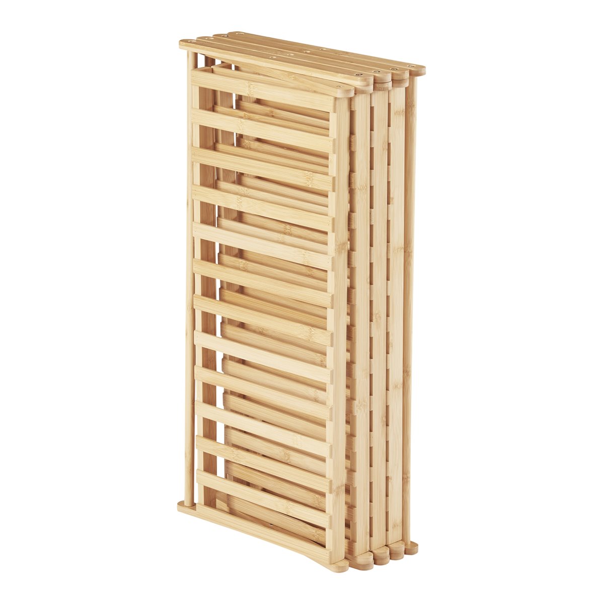 Zapatero plegable Fitzbek de 5 niveles para 10 pares bambú 89 x 67 x 26 cm  - Natural [en.casa]