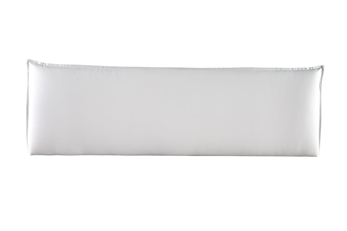 Cabecero Tapizado BLUME para Cama 140 Polipiel Blanco ( 145 x 50 x 7 cm)