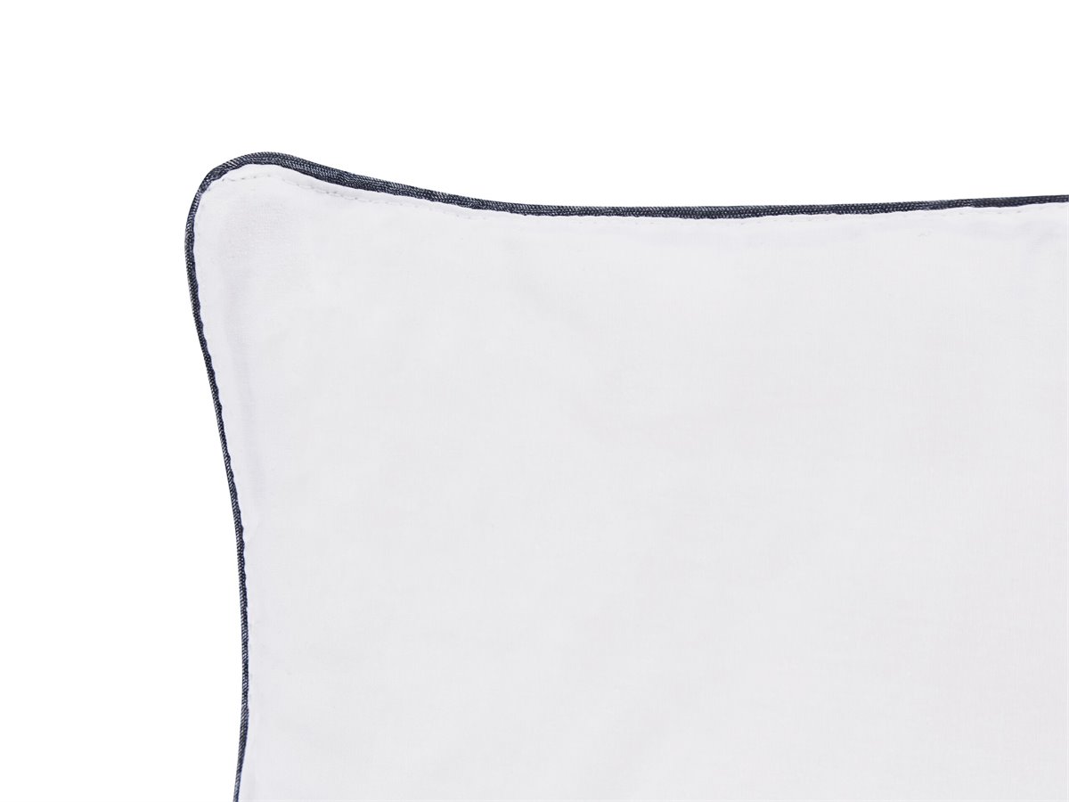 Almohada de poliéster blanco 50 x 60 cm perfil alto microfibra relleno  suave Errigal