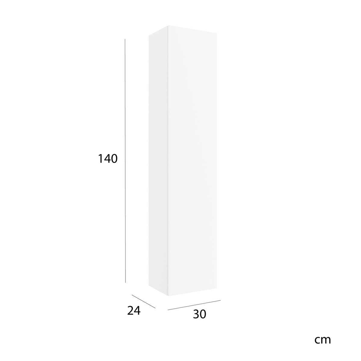 Columna baño madera - Bequia/Born de 140x30 cm de Salgar